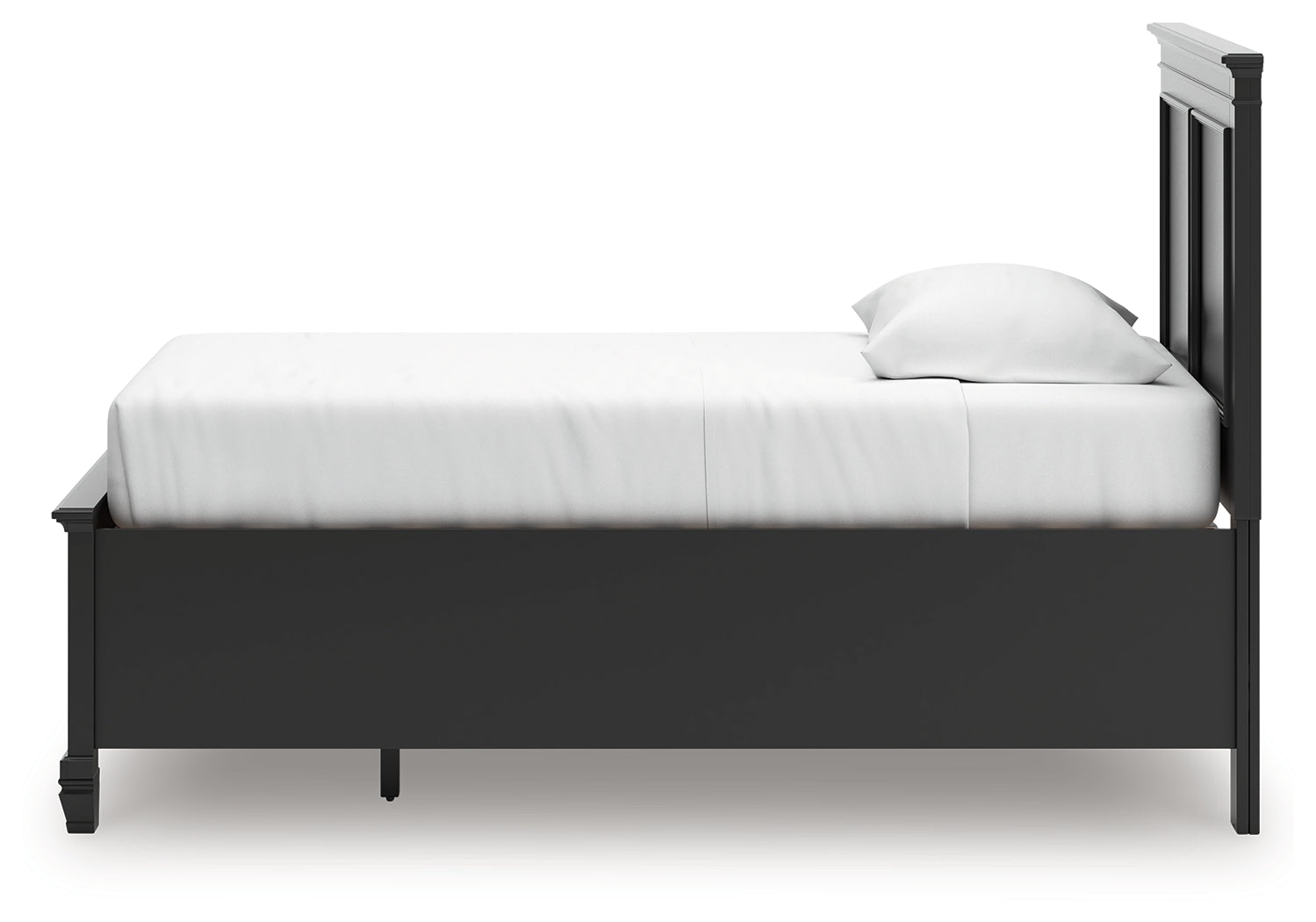 Lanolee Black Twin Panel Storage Bed - B687B21