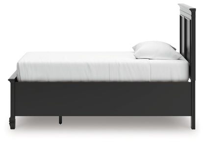 Lanolee Black Twin Panel Storage Bed - B687B21