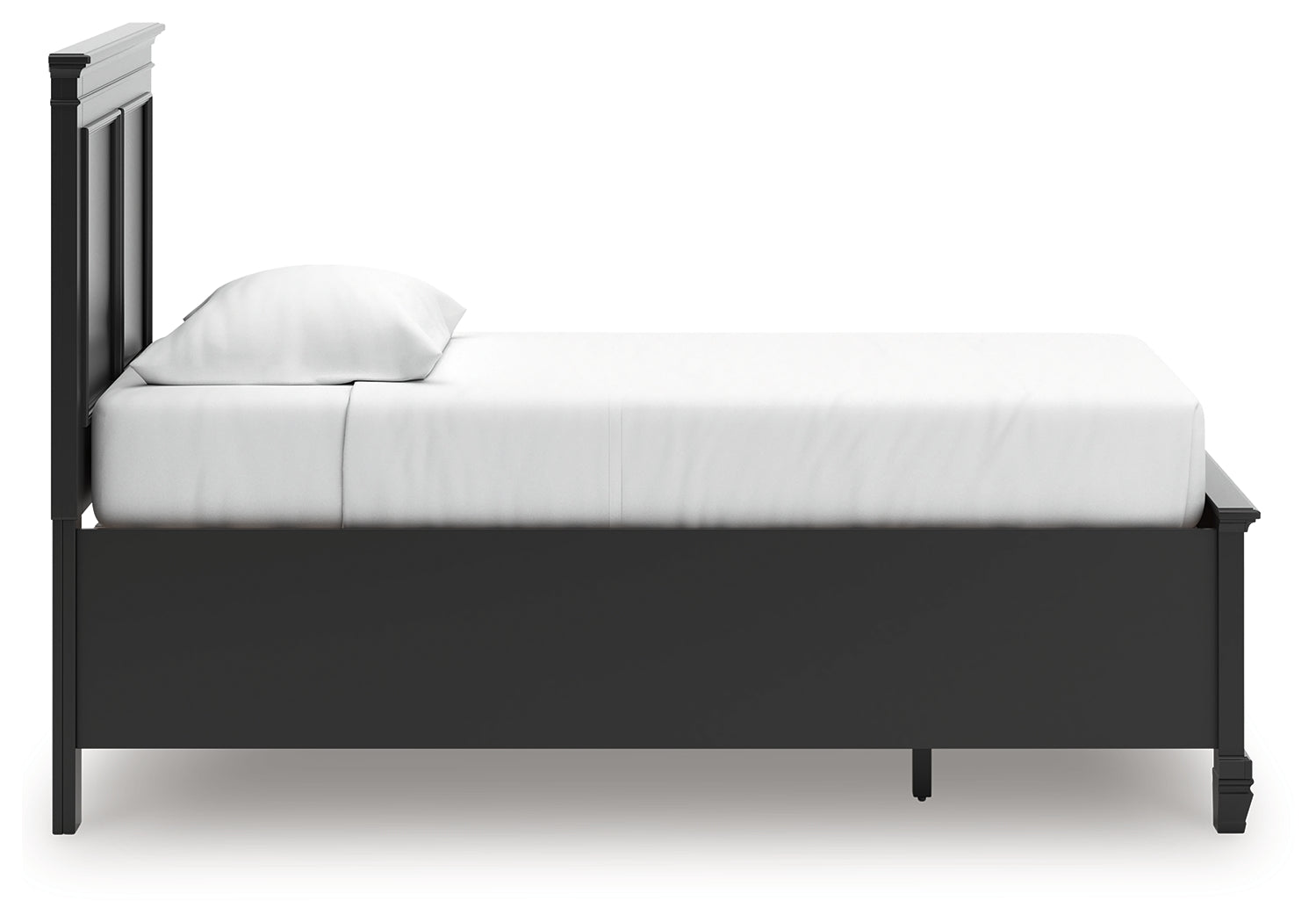 Lanolee Black Twin Panel Storage Bed - B687B21