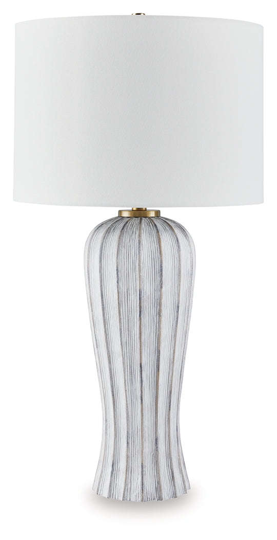 Lanwell Antique Gray Table Lamp - L235894