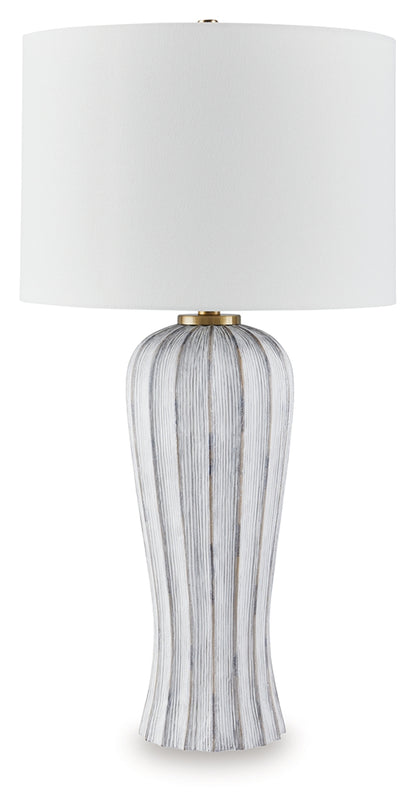 Lanwell Antique Gray Table Lamp - L235894