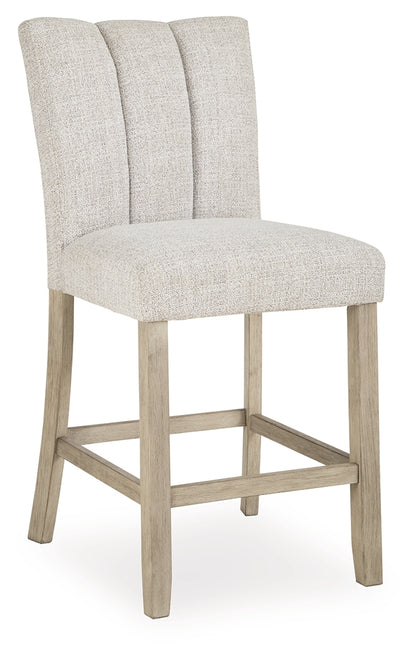 Larawyn Bisque Counter Height Barstool, Set of 2 - PCD575-124
