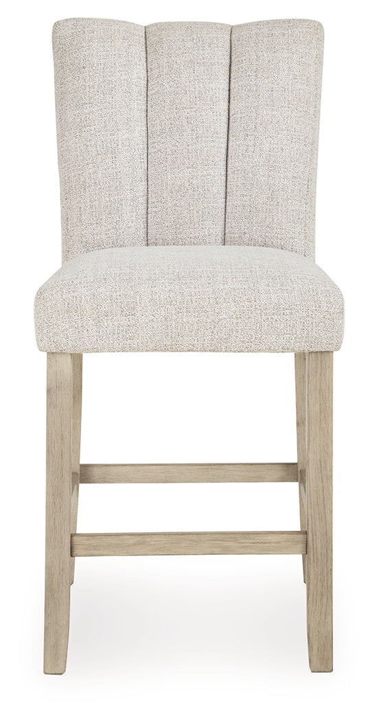 Larawyn Bisque Counter Height Barstool, Set of 2 - PCD575-124