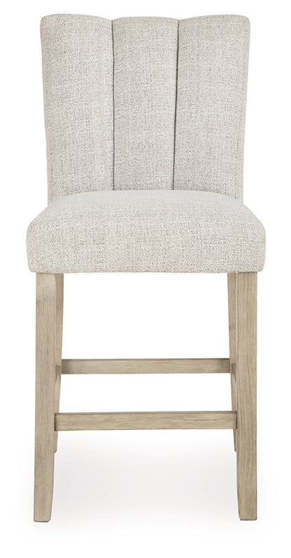 Larawyn Bisque Counter Height Barstool, Set of 2 - PCD575-124