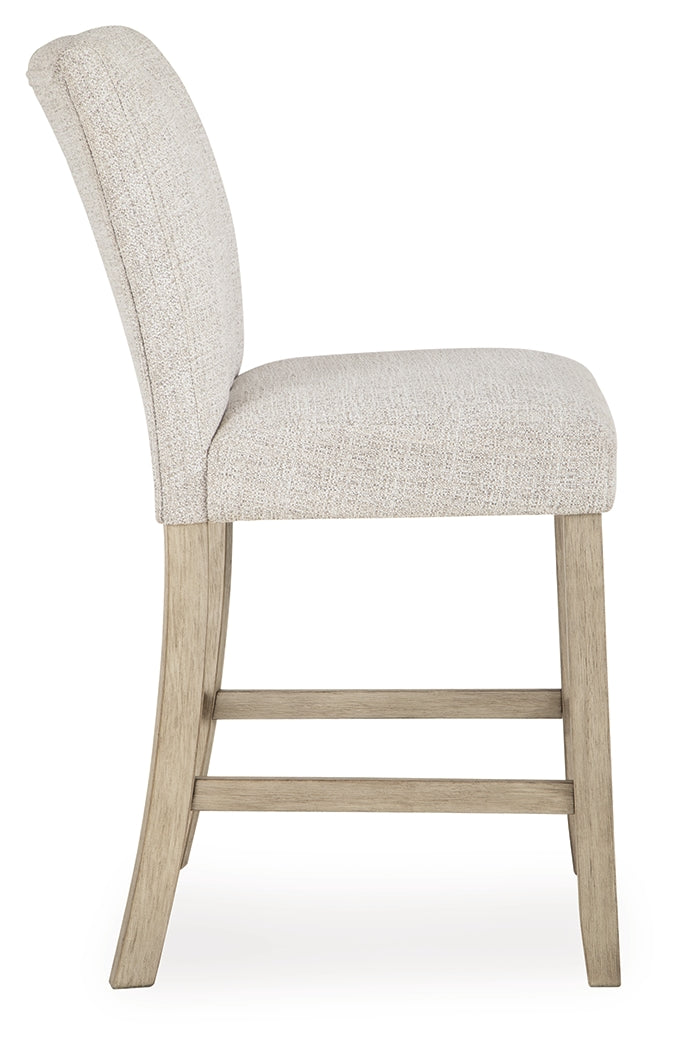 Larawyn Bisque Counter Height Barstool, Set of 2 - PCD575-124