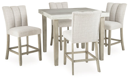 Larawyn Counter Height Dining Table and 4 Barstools - PCD575D2