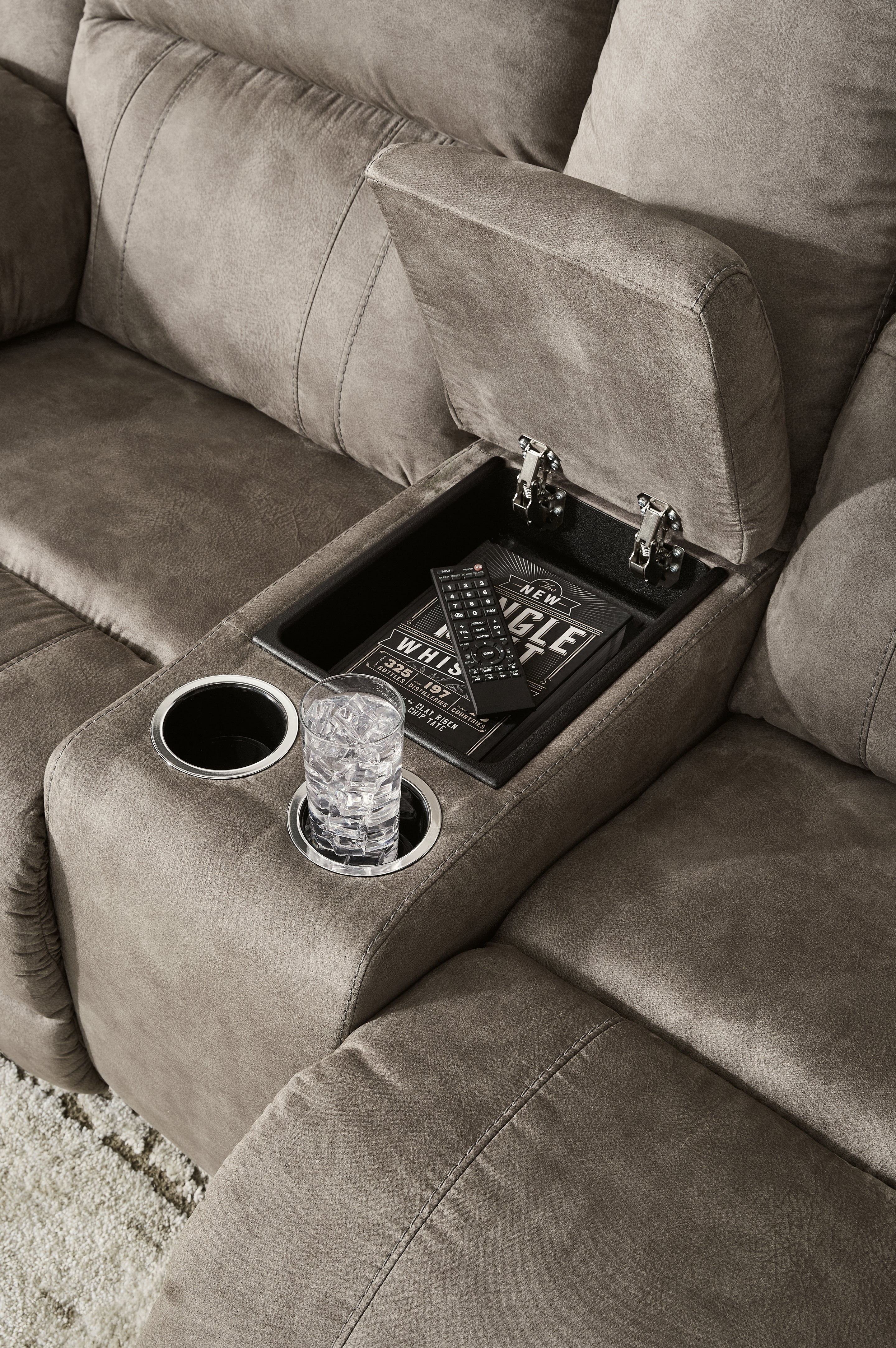Laresview Sofa and Loveseat in Fossil from Ashley - Luna Furniture