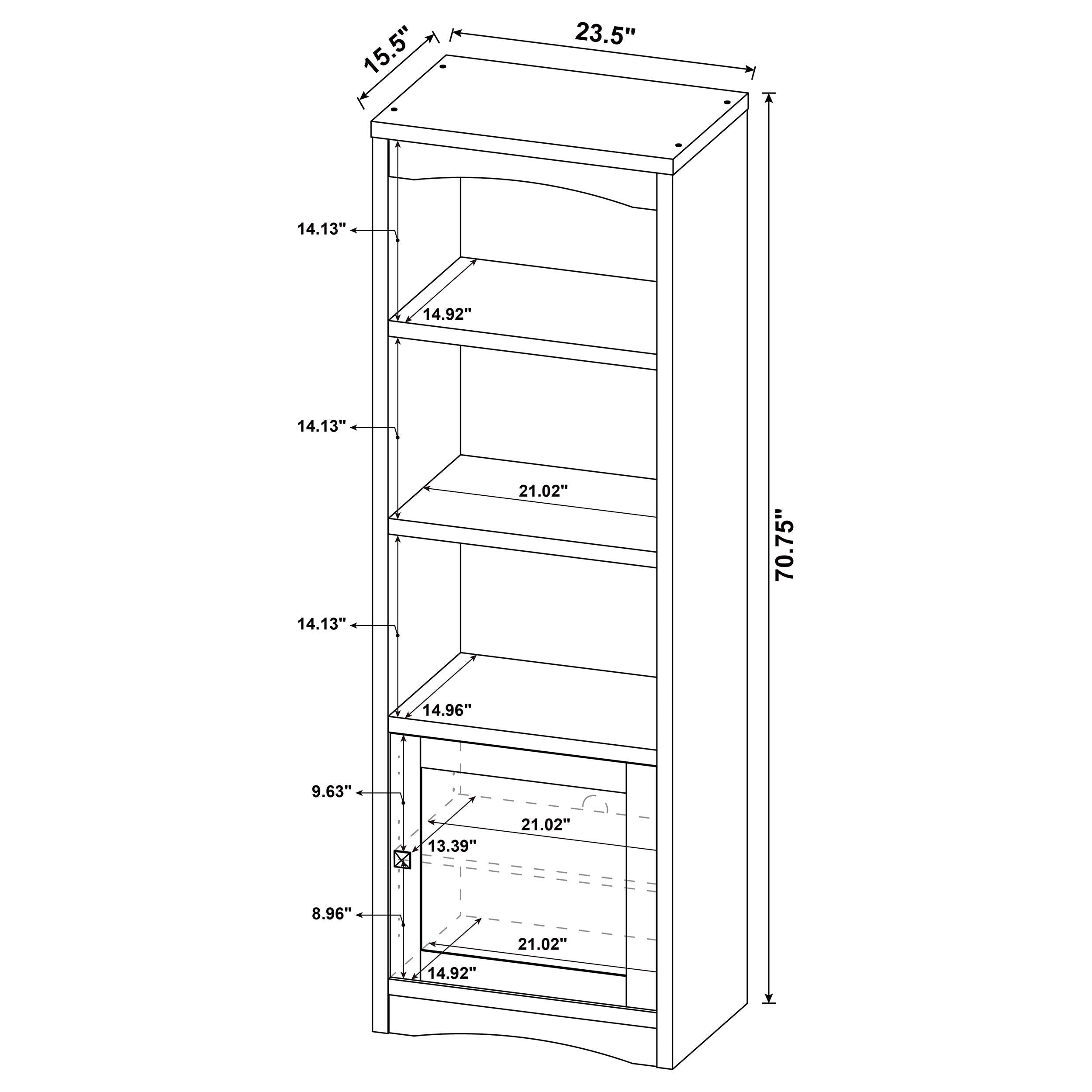 Laughlin 3-piece Entertainment Center TV Stand Dark Pine - 724123-SET