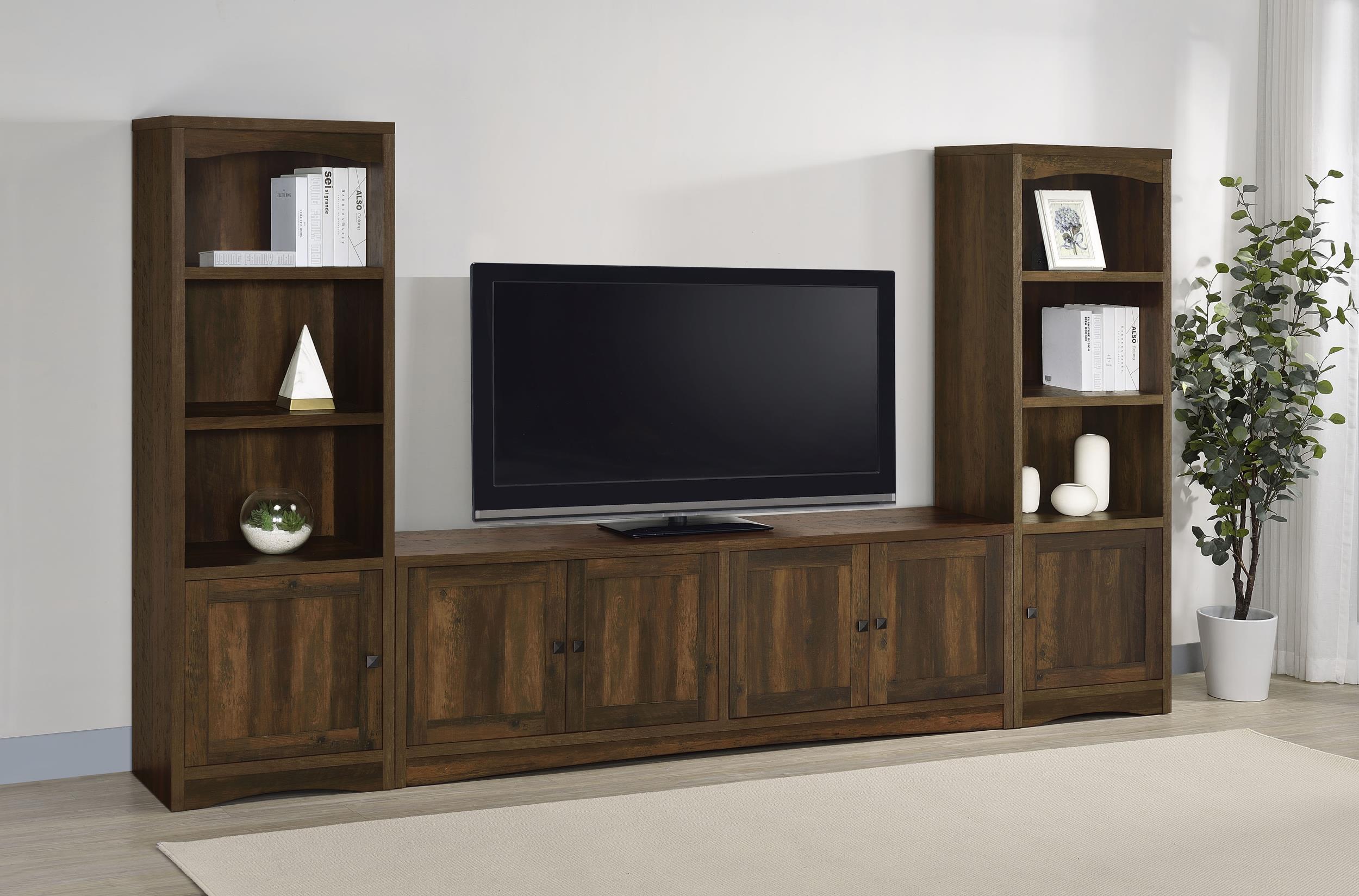 Laughlin 3-piece Entertainment Center TV Stand Dark Pine - 724123-SET