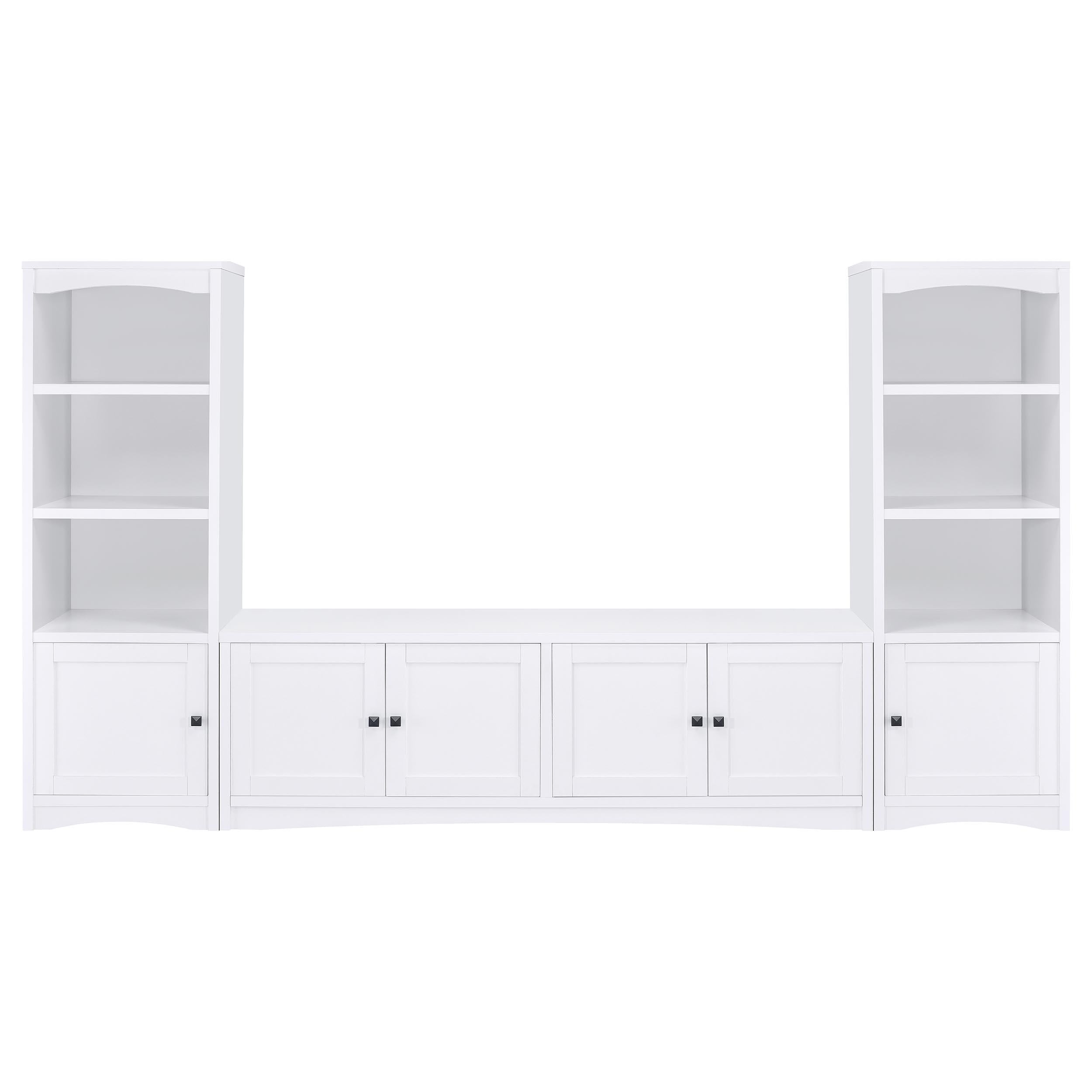 Laughlin 3-piece Entertainment Center TV Stand White - 724113-SET