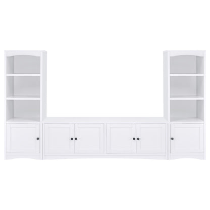 Laughlin 3-piece Entertainment Center TV Stand White - 724113-SET