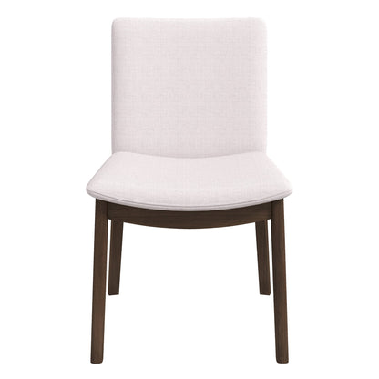 Laura  Beige Linen Solid Wood Dining Chair (Set Of 2) - DCH00402201