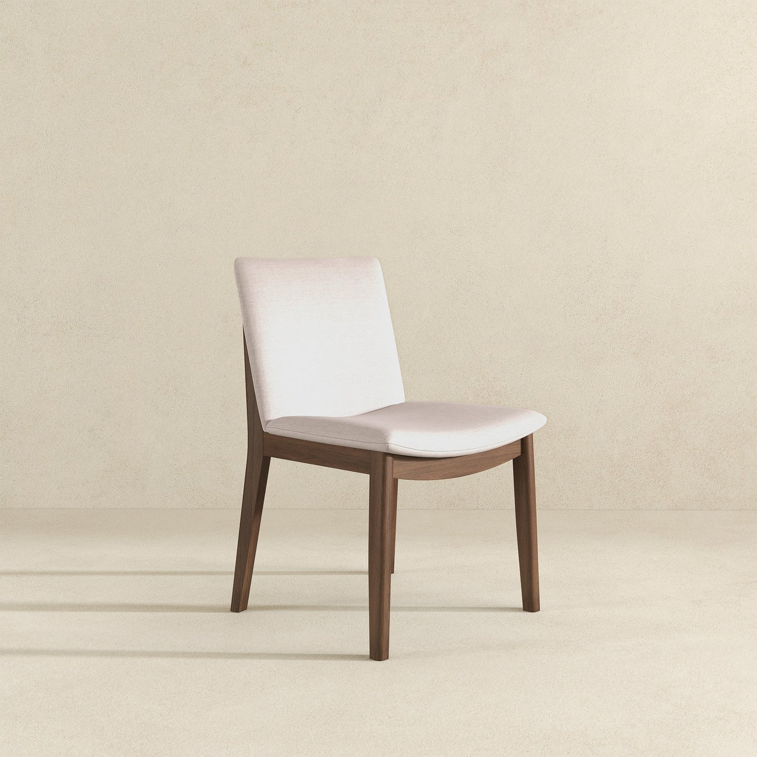 Laura  Beige Linen Solid Wood Dining Chair (Set Of 2) - DCH00402201