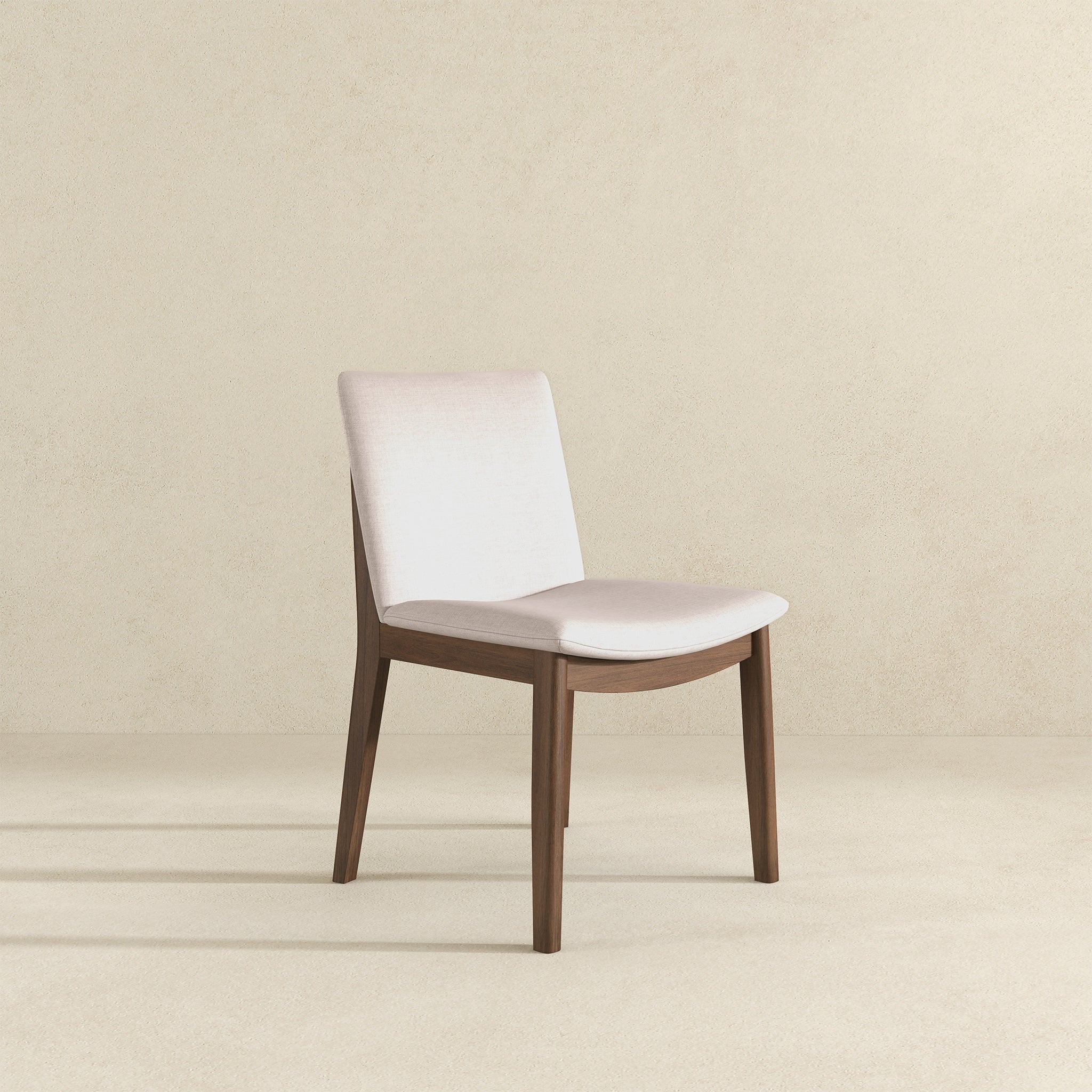 Laura  Beige Linen Solid Wood Dining Chair (Set Of 2) - DCH00402201
