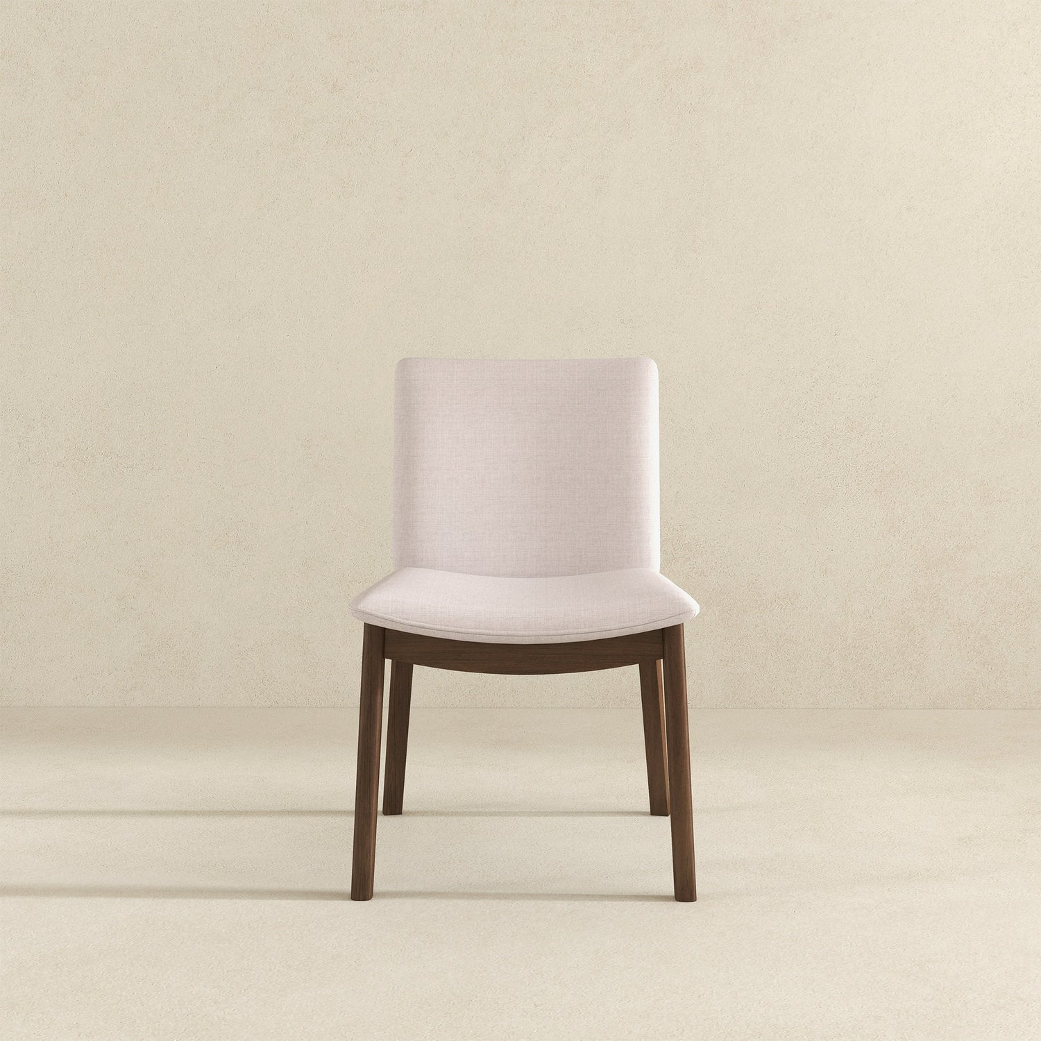Laura  Beige Linen Solid Wood Dining Chair (Set Of 2) - DCH00402201