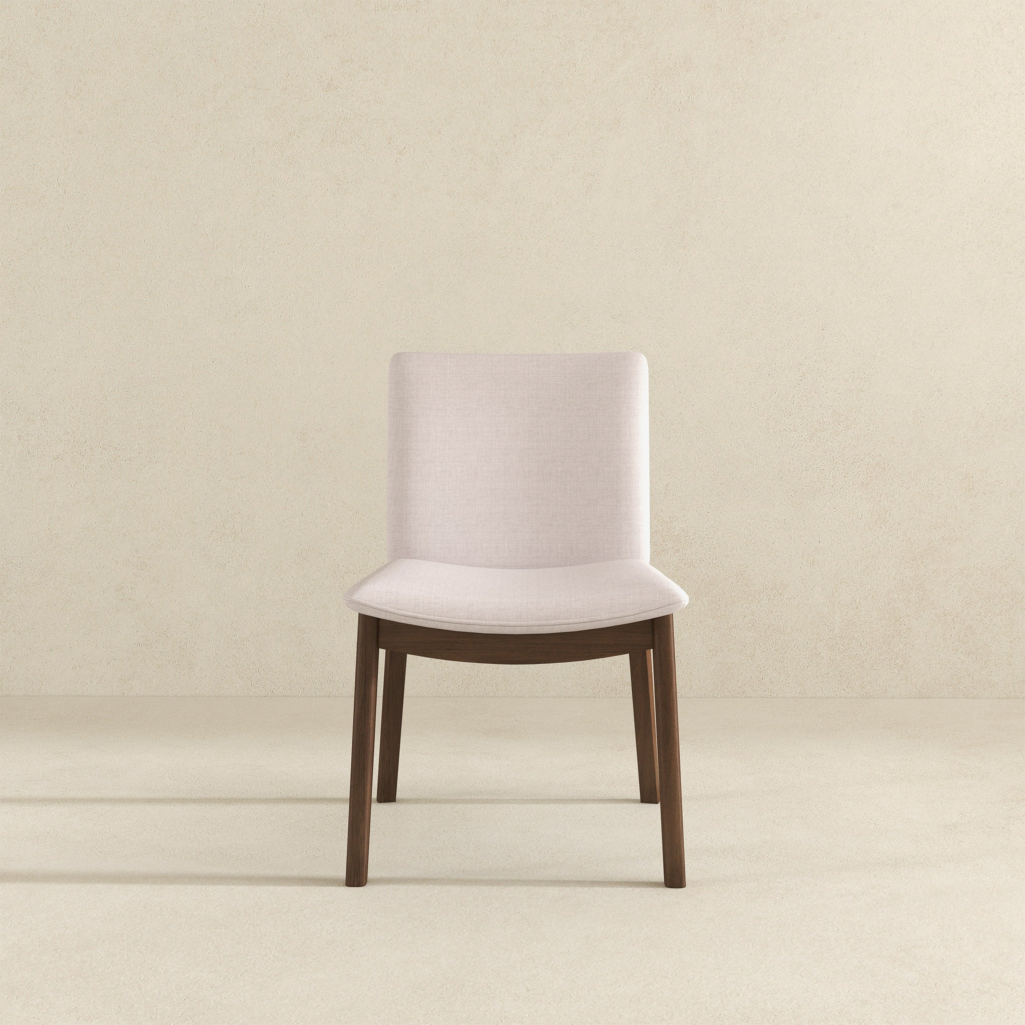 Laura  Beige Linen Solid Wood Dining Chair (Set Of 2) - DCH00402201