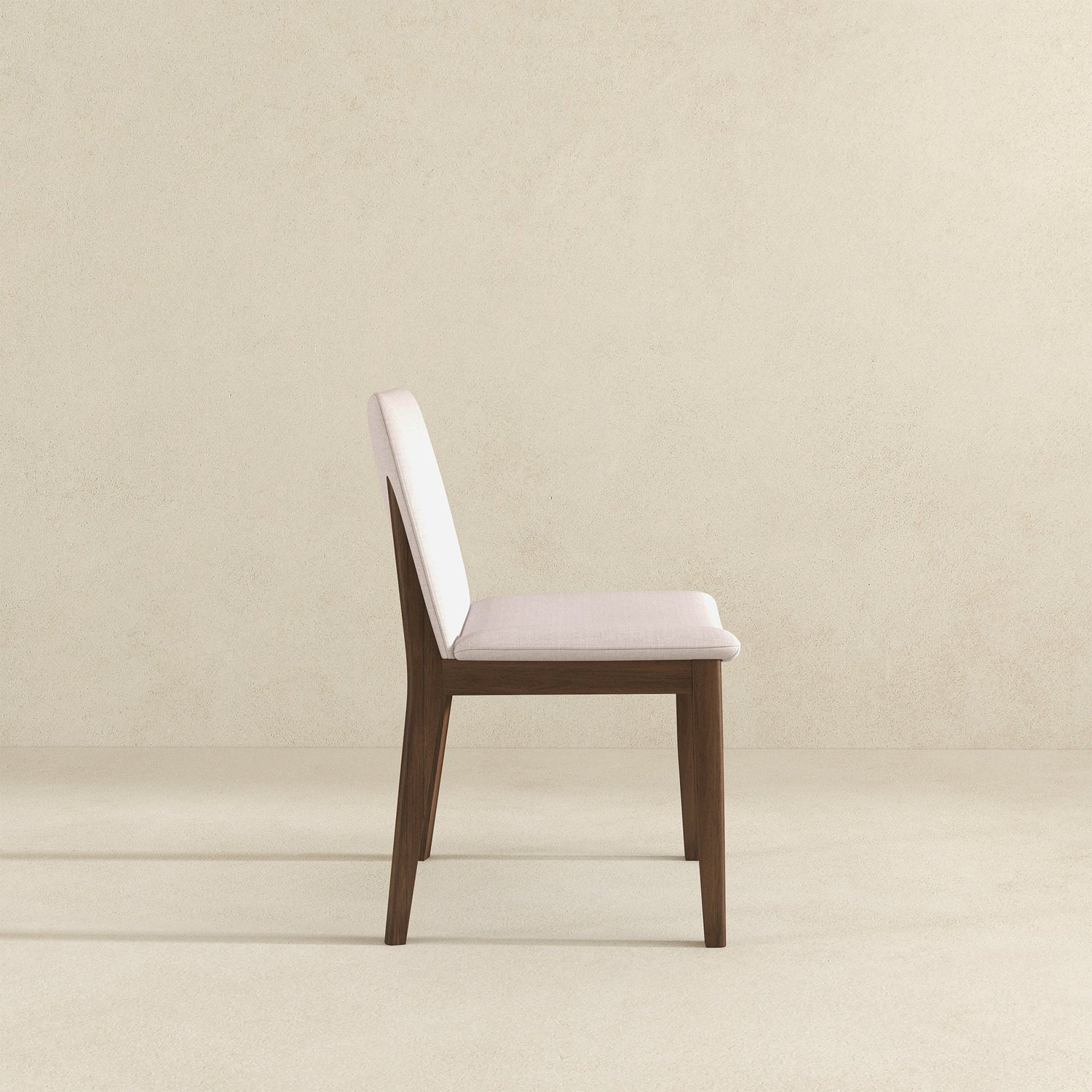 Laura  Beige Linen Solid Wood Dining Chair (Set Of 2) - DCH00402201