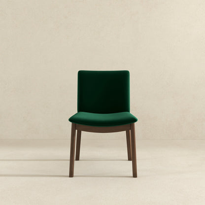 Laura  Green Velvet Solid Wood Dining Chair (Set Of 2) - DCH00402206