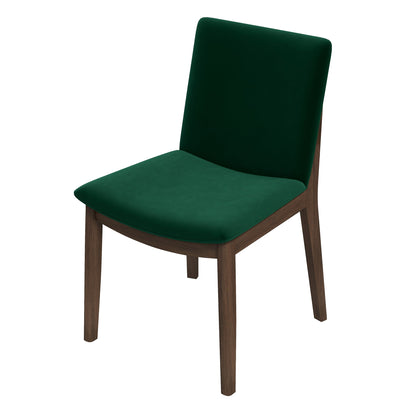 Laura  Green Velvet Solid Wood Dining Chair (Set Of 2) - DCH00402206