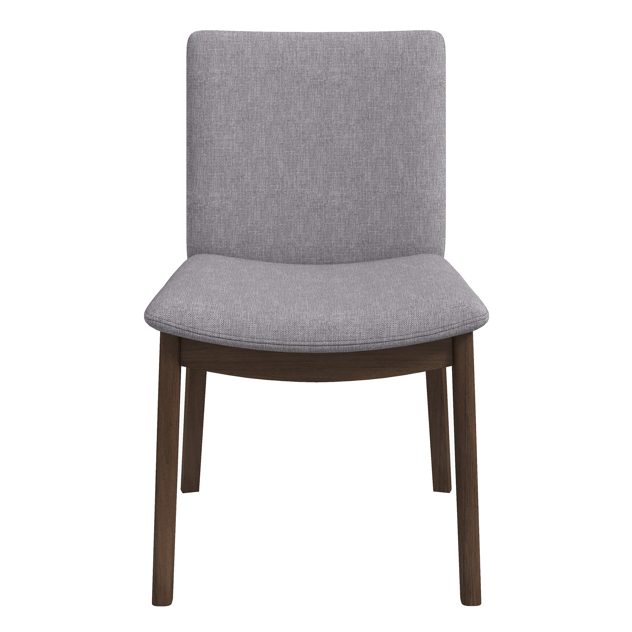 Laura  Light Grey Linen Solid Wood Dining Chair (Set Of 2) - DCH00402207