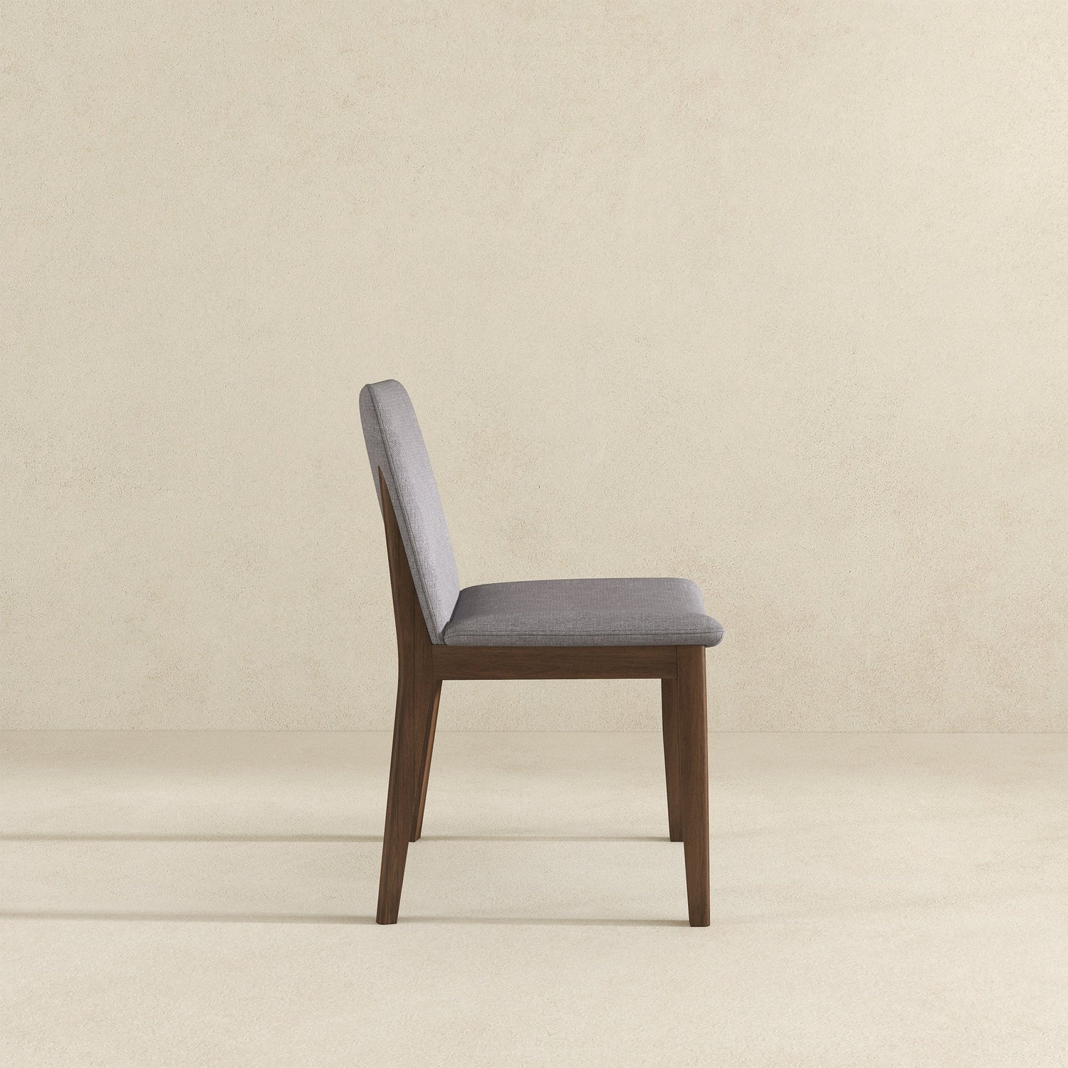 Laura  Light Grey Linen Solid Wood Dining Chair (Set Of 2) - DCH00402207