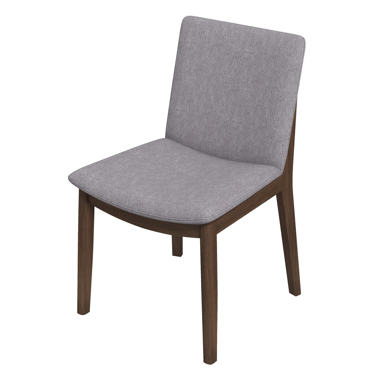 Laura  Light Grey Linen Solid Wood Dining Chair (Set Of 2) - DCH00402207