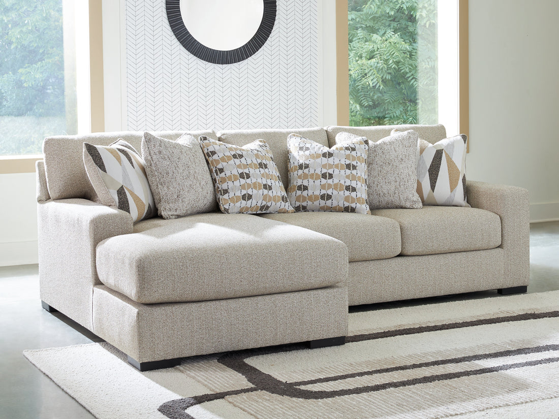 Laurelgrove Pebble 2-Piece Sectional Sofa Chaise - 75105S4