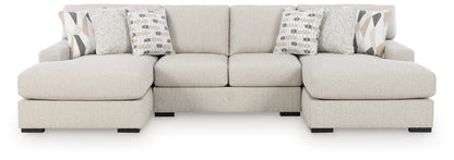 Laurelgrove Pebble 3-Piece Double Chaise Sectional - 75105S7