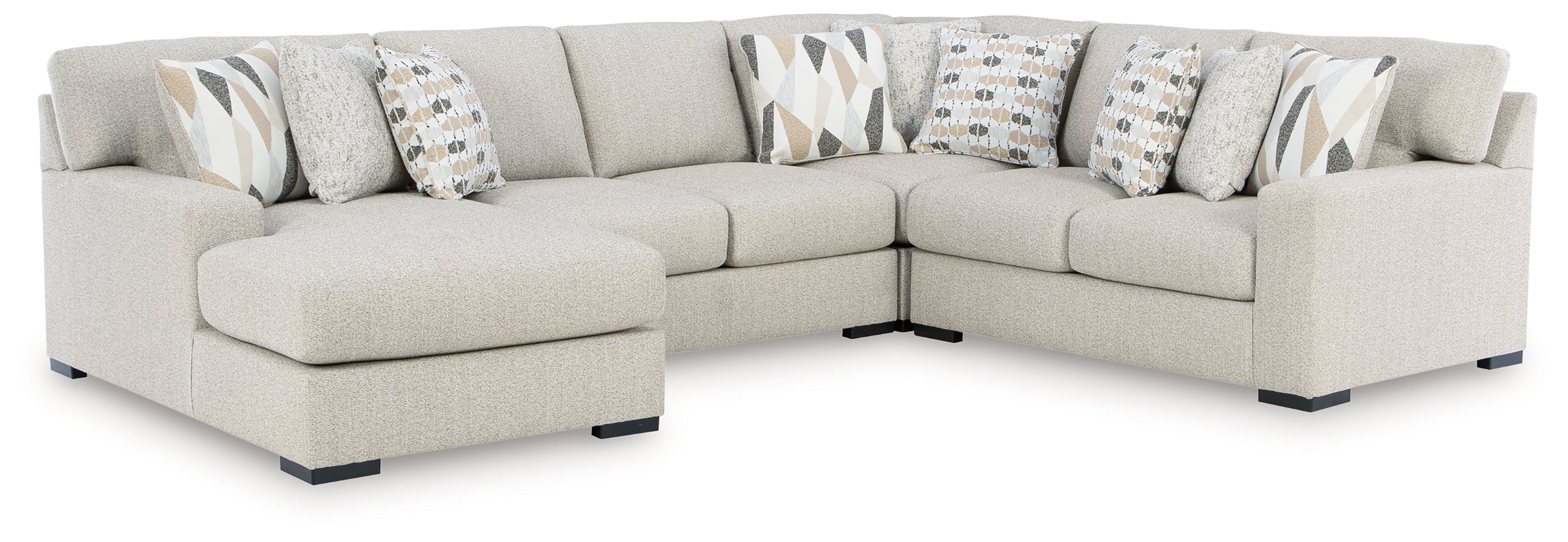 Laurelgrove Pebble 4-Piece Sectional with Chaise - 75105S1