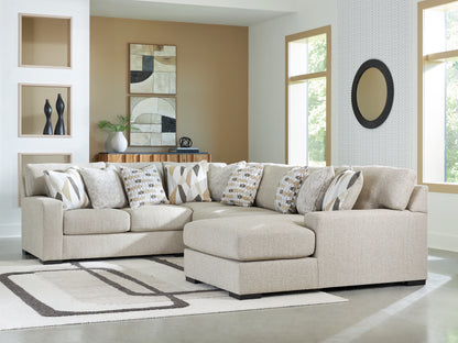 Laurelgrove Pebble 4-Piece Sectional with Chaise - 75105S2