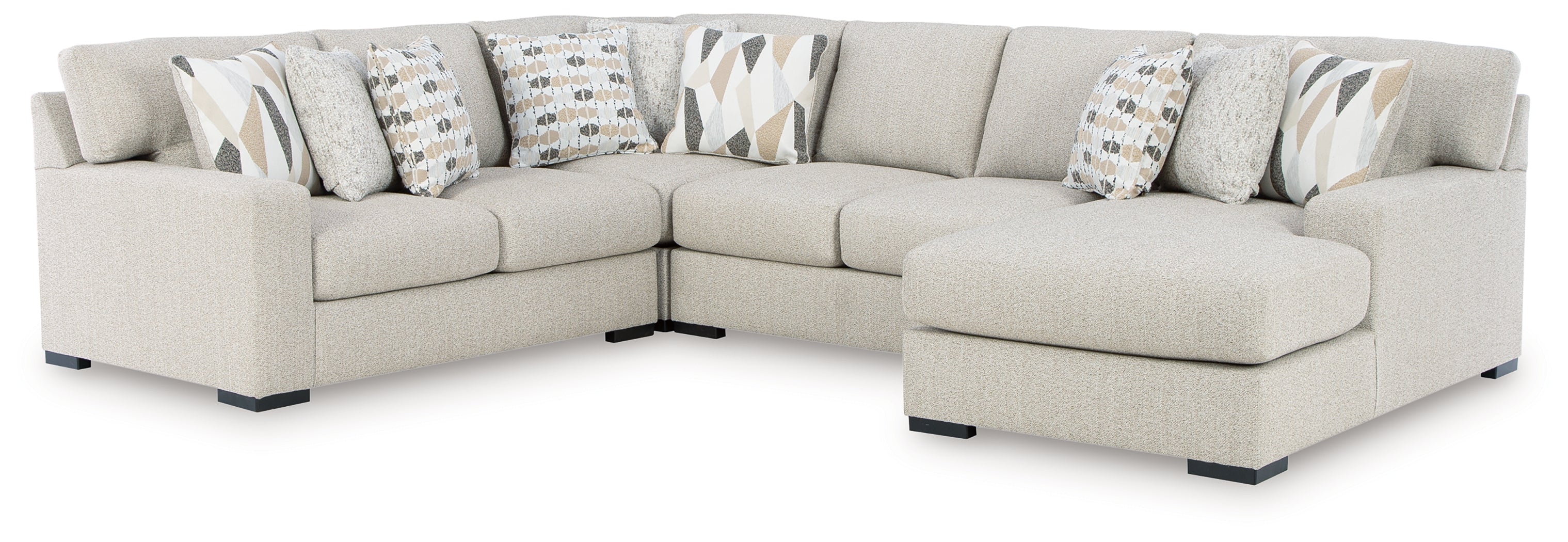 Laurelgrove Pebble 4-Piece Sectional with Chaise - 75105S2