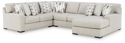 Laurelgrove Pebble 4-Piece Sectional with Chaise - 75105S2