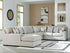 Laurelgrove Pebble 5-Piece Sectional with Chaise - 75105S11