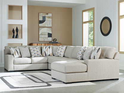 Laurelgrove Pebble 5-Piece Sectional with Chaise - 75105S12