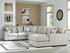 Laurelgrove Pebble 5-Piece Sectional with Chaise - 75105S12