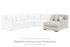 Laurelgrove Pebble Right-Arm Facing Corner Chaise - 7510517