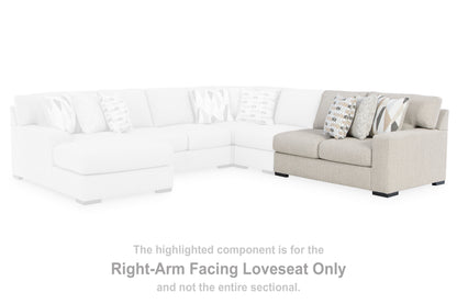 Laurelgrove Pebble Right-Arm Facing Loveseat - 7510556