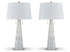 Laurellen 2-Piece Table Lamp Set in White - PKG019354