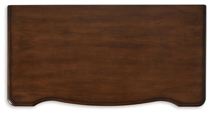 Lavinton California King Poster Bed with Mirrored Dresser, Chest and Nightstand in Brown from Ashley - Luna Furniture