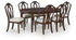 Lavinton Dining Table and 6 Chairs in Brown - PKG021771
