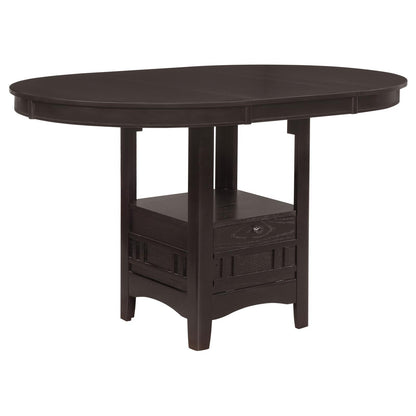 Lavon Espresso and Black 5-Piece Counter Height Dining Set from Coaster - Luna Furniture