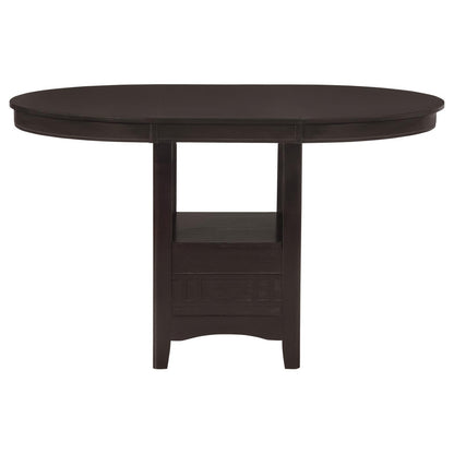 Lavon Espresso and Black 5-Piece Counter Height Dining Set from Coaster - Luna Furniture
