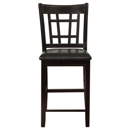 Lavon Espresso and Black 5-Piece Counter Height Dining Set from Coaster - Luna Furniture