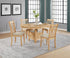 Lavon 5-piece Oval Extension Leaf Dining Set Light Oak - 106620-S5