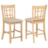 Lavon Wood Counter Height Dining Chair Grey and Light Oak (Set of 2) - 106629