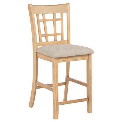 Lavon Wood Counter Height Dining Chair Grey and Light Oak (Set of 2) - 106629