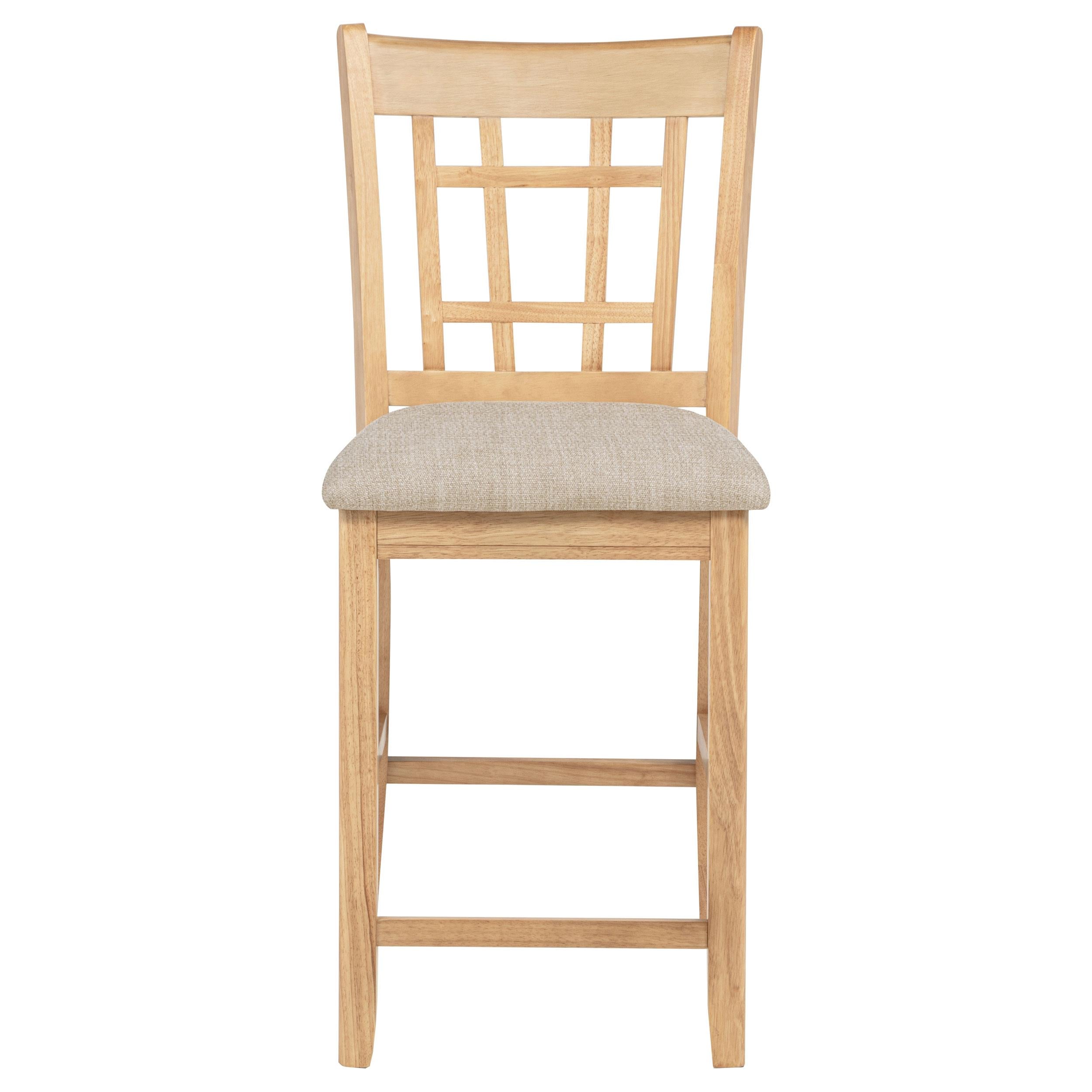 Lavon Wood Counter Height Dining Chair Grey and Light Oak (Set of 2) - 106629