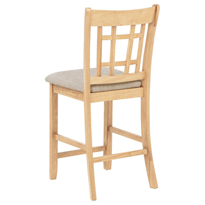 Lavon Wood Counter Height Dining Chair Grey and Light Oak (Set of 2) - 106629