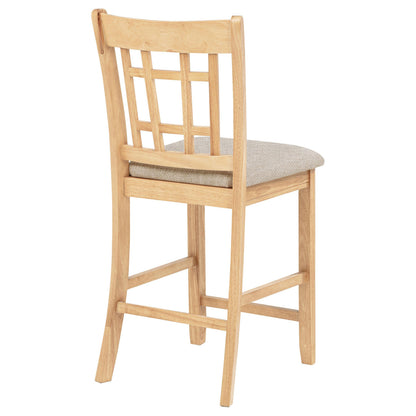 Lavon Wood Counter Height Dining Chair Grey and Light Oak (Set of 2) - 106629