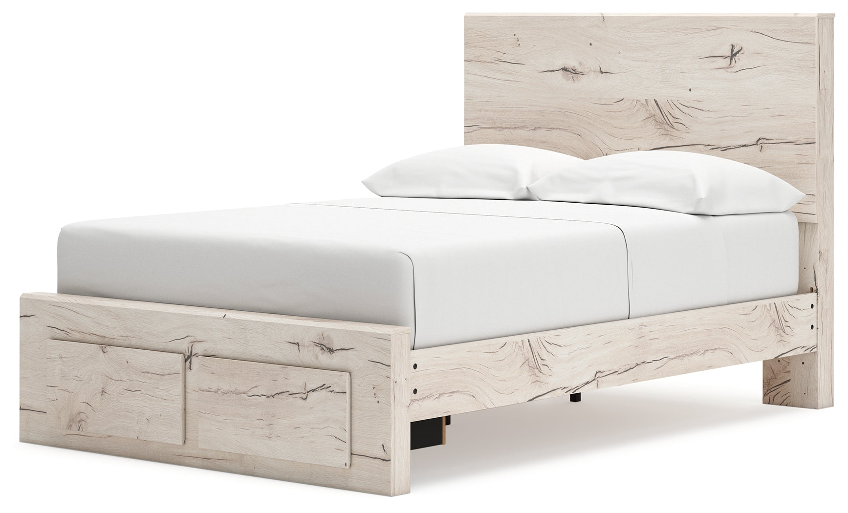 Lawroy Full Panel Storage Bed with Dresser in Light Natural from Ashley - Luna Furniture